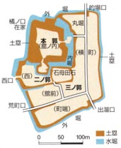 石母田城跡地図