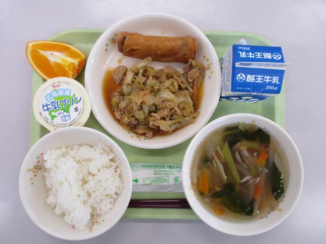 9月16日の給食画像