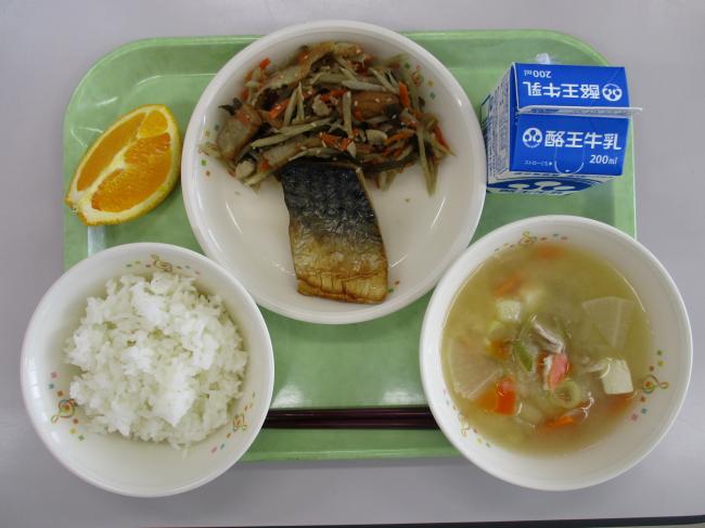 10月4日の給食画像