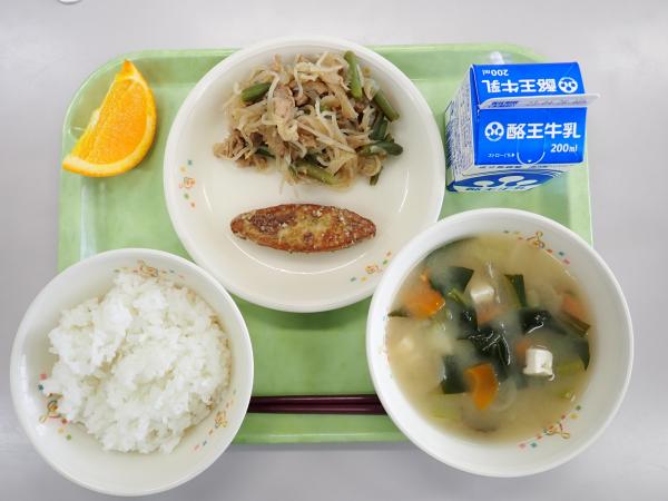 4月18日の給食画像